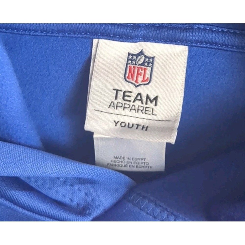 NWT NY Giants Football Hoodie Sweatshirt NFL Team Apparel Youth L 13-14 Blue - Picture 5 of 10